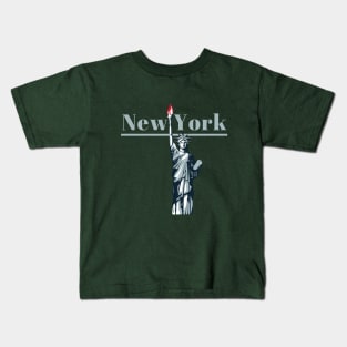 New York - Lady Liberty Kids T-Shirt